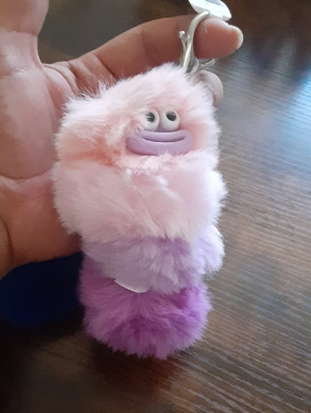 Plush Fidget Caterpillar Keychain Bag Charm